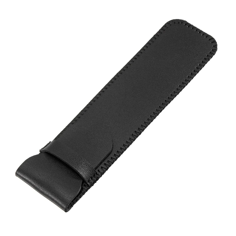 16x3.3cm black 1 шт. ручной работы натуральная Сумка-карандаш кожа воловья кожа фонтан Чехлы для ручек чехол рукав сумка офисные школьные ученические канцелярские принадлежности - Цвет: 16x3.3cm black