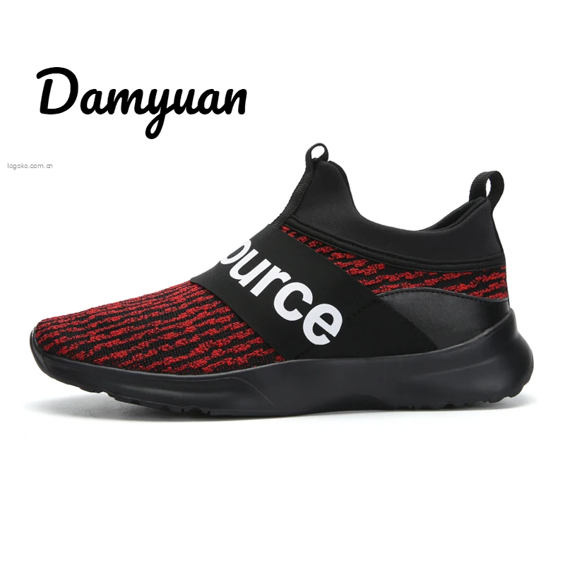 Damyuan/Новинка года; модная классическая обувь; Мужская обувь; удобные дышащие Повседневные Легкие Нескользящие туфли из искусственной кожи - Цвет: Бордовый