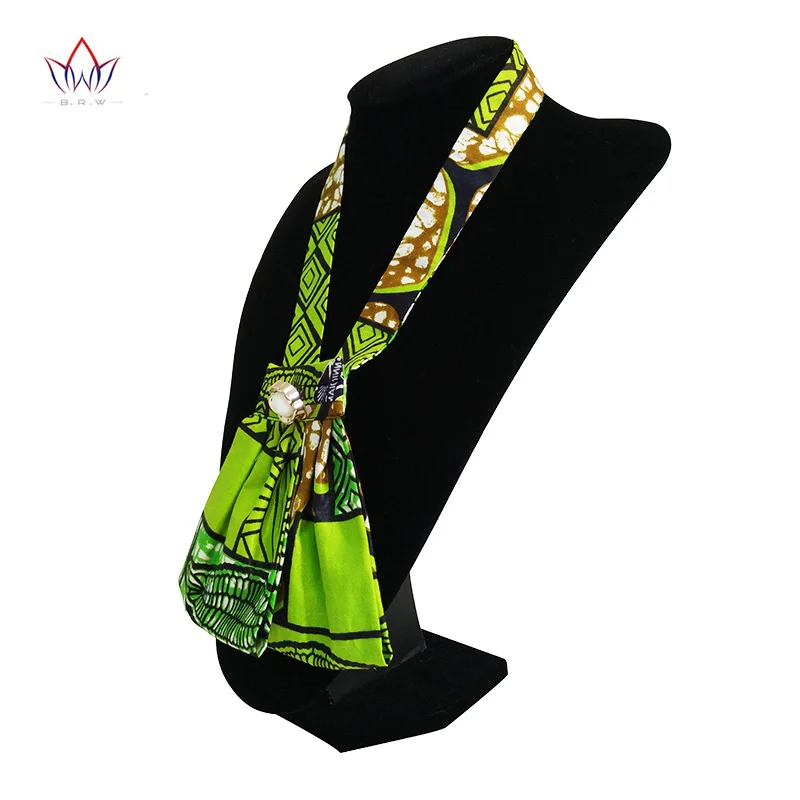 Женское Ожерелье с принтом из восковой ткани в африканском стиле ручной работы