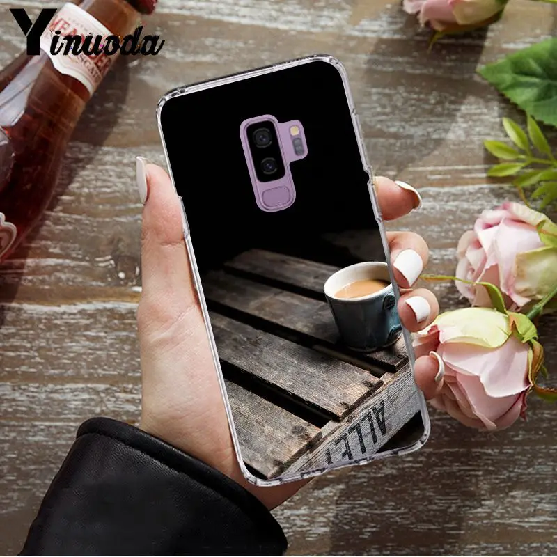 Yinuoda чашка кофе Роскошный Уникальный Дизайн чехол для телефона для samsung S5 S6 S6 edge S6edge Plus S7 S8 S9 Plus чехол