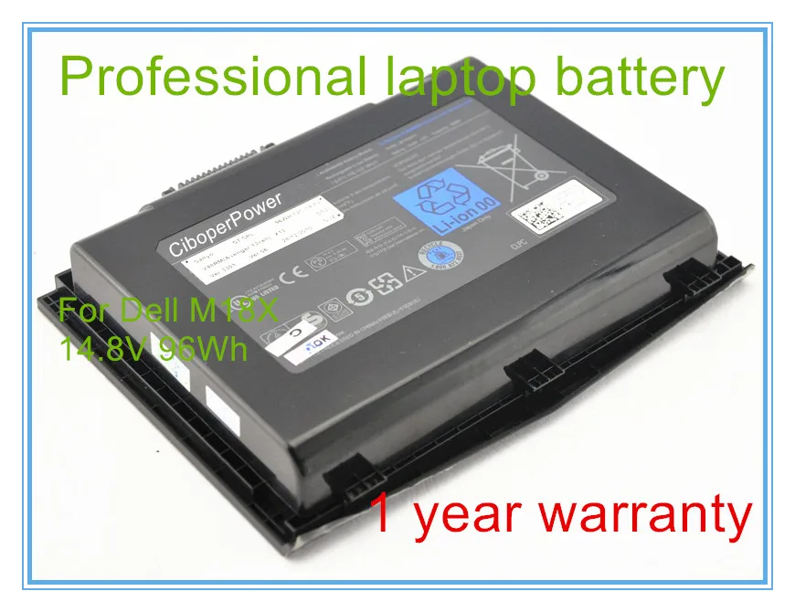

14.8V 96wh original battery for M18x R1 R2 Series 18.4 inches Free shipping