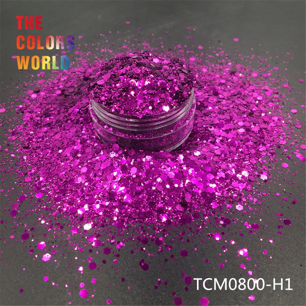 TCT-193 Шестигранная форма металлический обычный цвет лак для ногтей для дизайна ногтей DIY Украшение для тела макияж FacePainting Руководство DIY