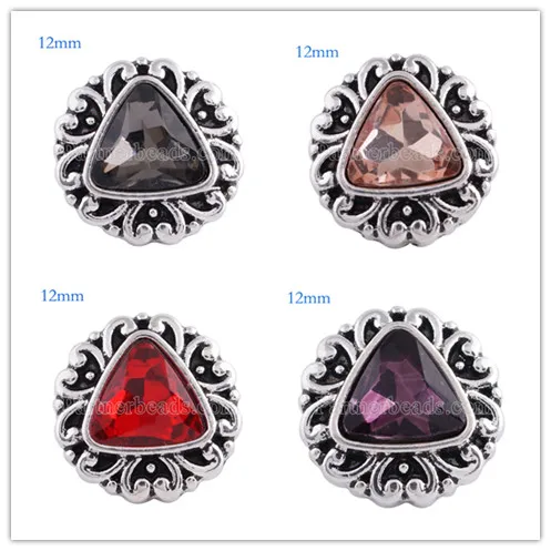 Partnerbeads 7 цветов защелкивается Металл Малый 12 мм мини пряжка оснастки ювелирные