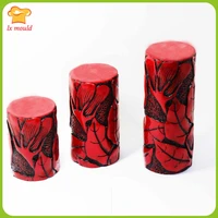 new style white magnolia pattern silicone molds handmade aroma gypsum silicone mould home candle decoration moulds