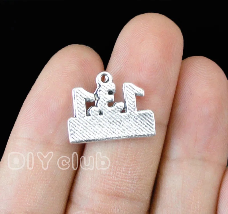 40pcs античное серебро 13 1 миль фитнес марафон Подвески 19x15 мм|charm pendant|marathon charmsilver charm