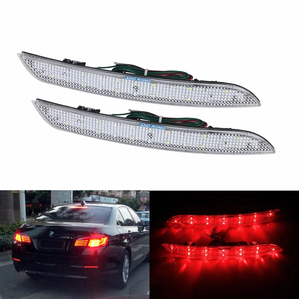 ANGRONG 2x светоотражатель заднего хода для BMW F10 F11 F18 5 Series (CA179)|brake light|bumper reflectordrl led |