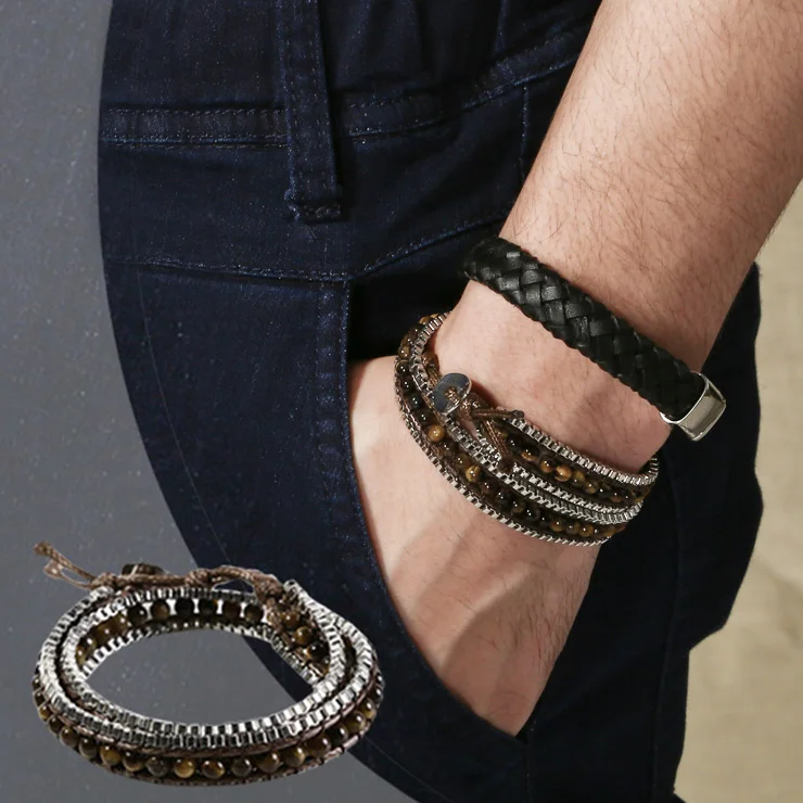 Men's New Summer Fashion Bracelet Jewelry Casual European Style PS116 | Украшения и аксессуары