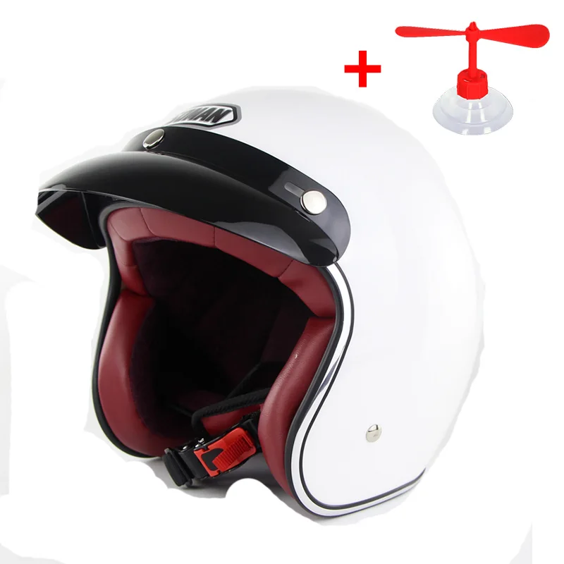 Мотоцикл Harley ретро шлем Чоппер Винтаж Casco Moto открытый мотоциклетный скутер DOT