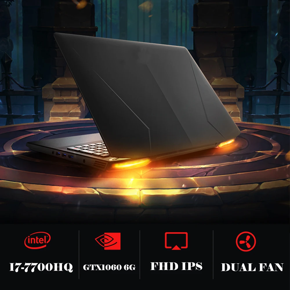 Feed me 15 6 дюймовый игровой ноутбук NVIDIA GTX1060 Intel I7 7700HQ DDR4 6G видеокарта для офисной