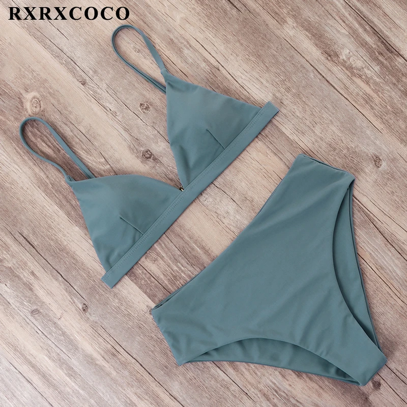 RXRXCOCO, сексуальное бикини с принтом,, горячий купальник, женский купальник, стринги, набор Пуш-ап бикини, высокая талия, купальники, костюмы для купания