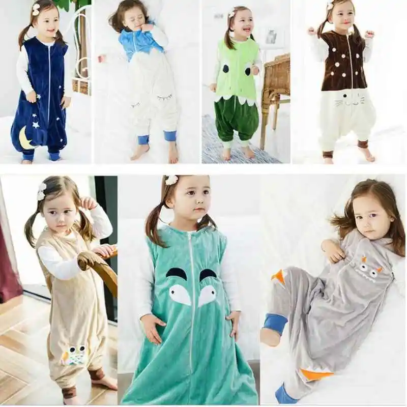 Новинка для мальчиков и девочек детский пижамный комплект Фланелевая пижама с