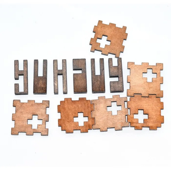 Mylb детские игрушки Swiss Cube деревянные 3d головоломки также для взрослых Kong Ming Lock