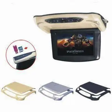 9 дюймов потолочный автомобильный ЖК-дисплей монитор откидной DVD Экран накладные мультимедийный видеоплеер потолочный roofmount Дисплей USB, память SD