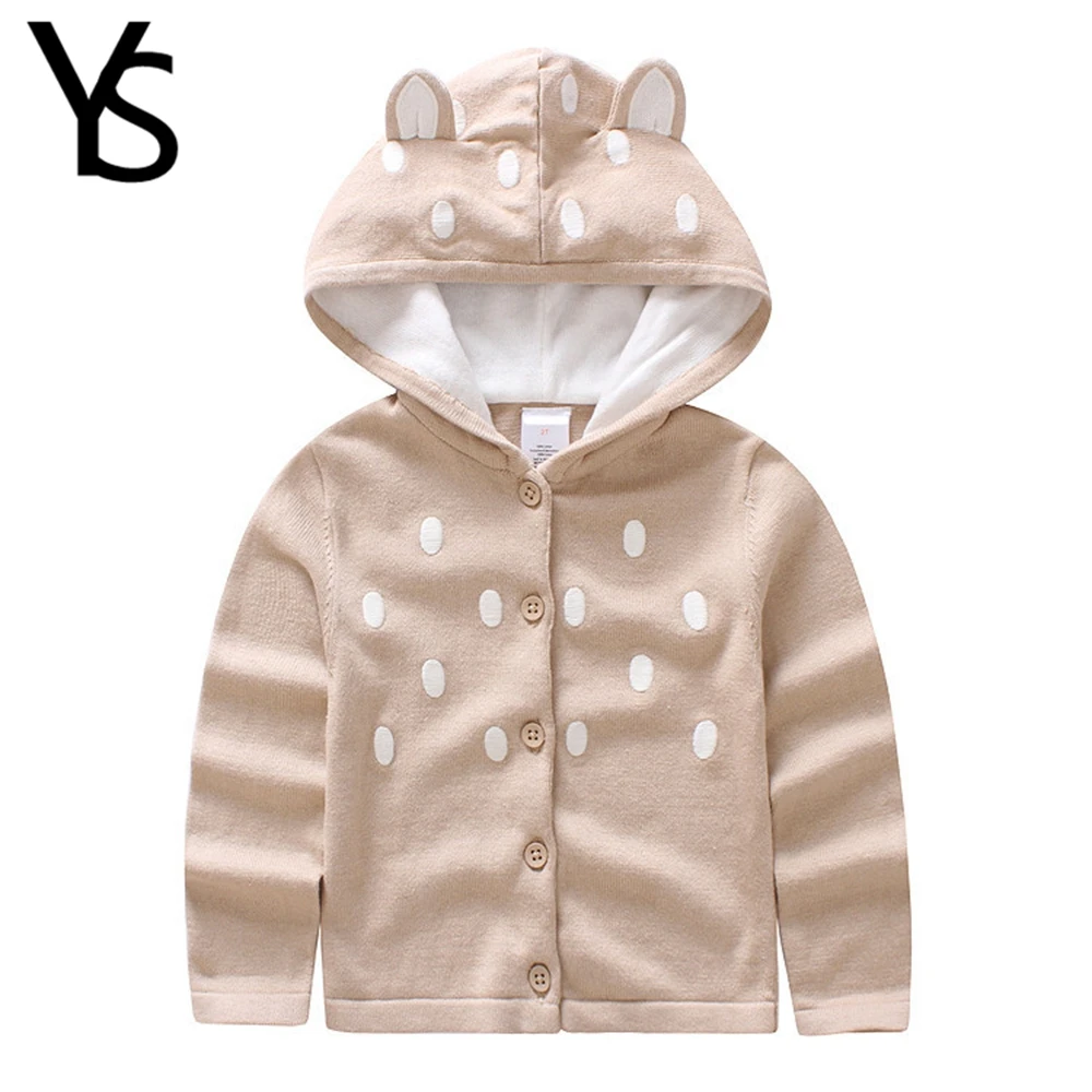 От 1 до 3 лет весенне осенний свитер для маленьких мальчиков и девочек пальто с