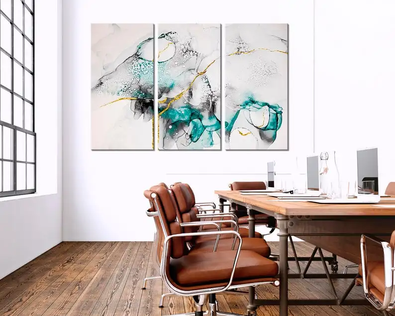 Large Abstract Pattern Canvas Paintings Marble Art Wall Room Decor Modern Home Decoration Mural Living Pictures |