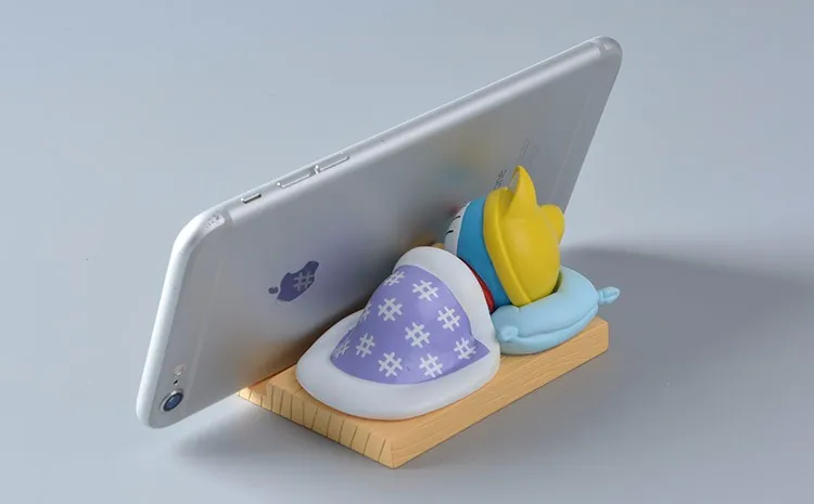 Аниме hello kitty Doraemon поддержка сотового телефона для iphone Мобильная Автомобильная Подставка для телефона кронштейн смола фигурка детские игрушки