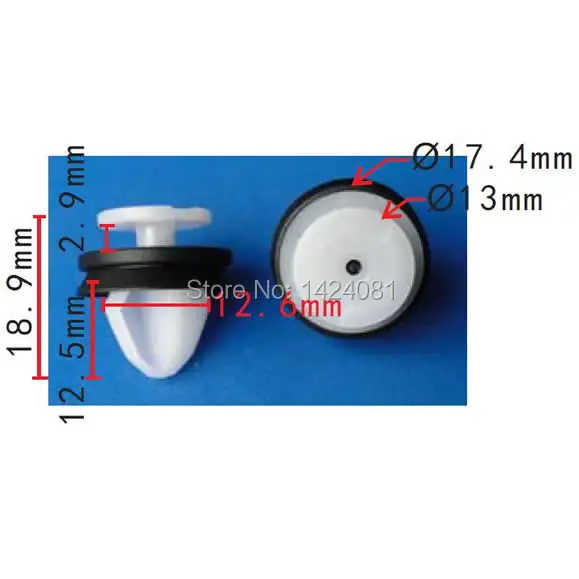 100x OEM качество карта внутренней дверной панели отделкой зажимы для Peugeot 207 807 Renault