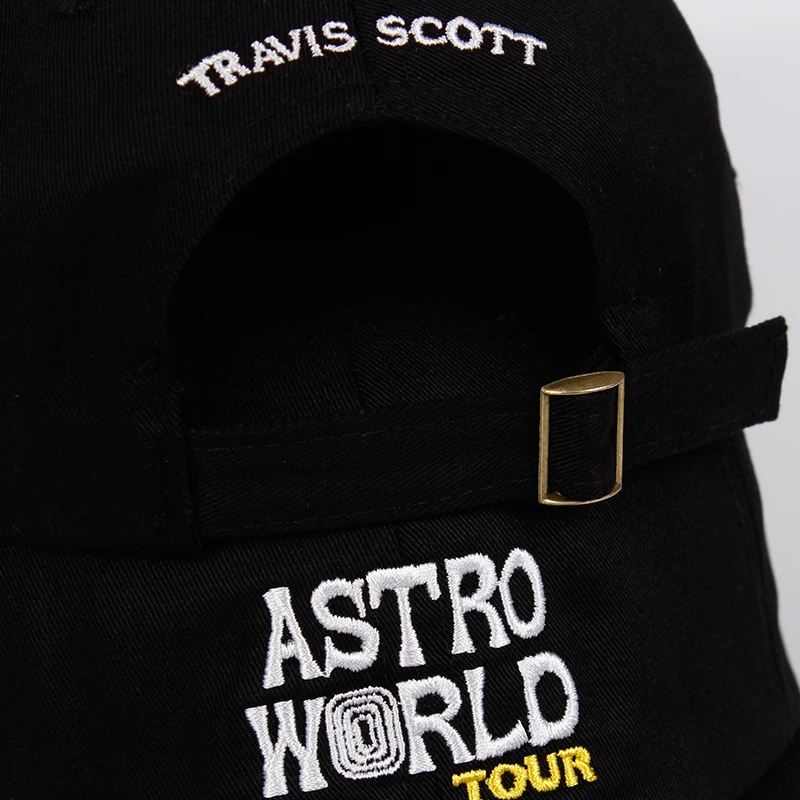 Трэвиса Скотта концертный тур хлопок ASTROWORLD бейсболка s унисекс Тур Astroworld папа шляпа высокое качество вышивка