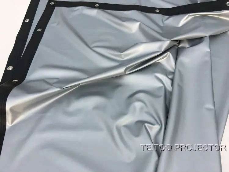 72 дюймовая 16:9 серебристая металлическая передняя фотопленка ткань для домашнего