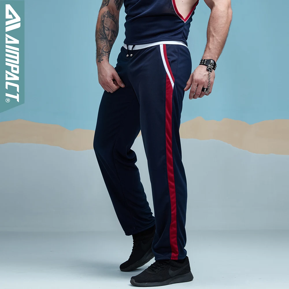 Мужские повседневные брюки Aimpact летние сетчатые длинные для дома SXC059|mesh long pant|men