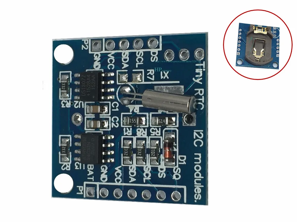 1 шт. модуль RTC I2C 24C32 память DS1307 часов для arduino (без батареи)|Интегральные схемы| |