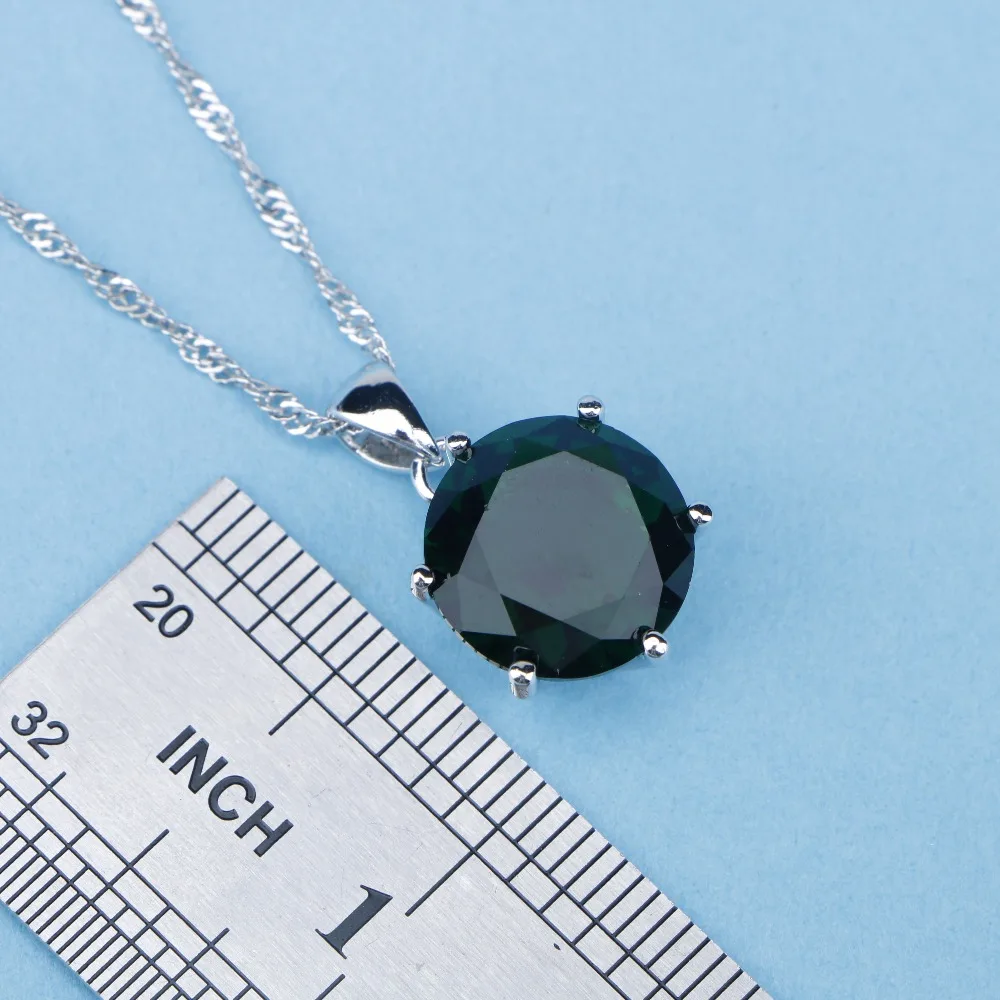 Женский комплект ювелирных изделий Top Green из стерлингового серебра 925 пробы с