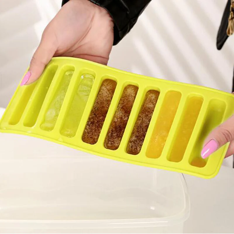 Силиконовая Лоток формой для кубиков льда Форма отлично подходит бутылок с водой