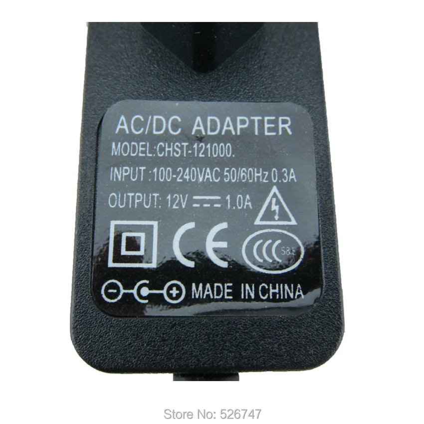 Адаптер питания с европейской вилкой для аналоговой камеры AHD IP видеонаблюдения