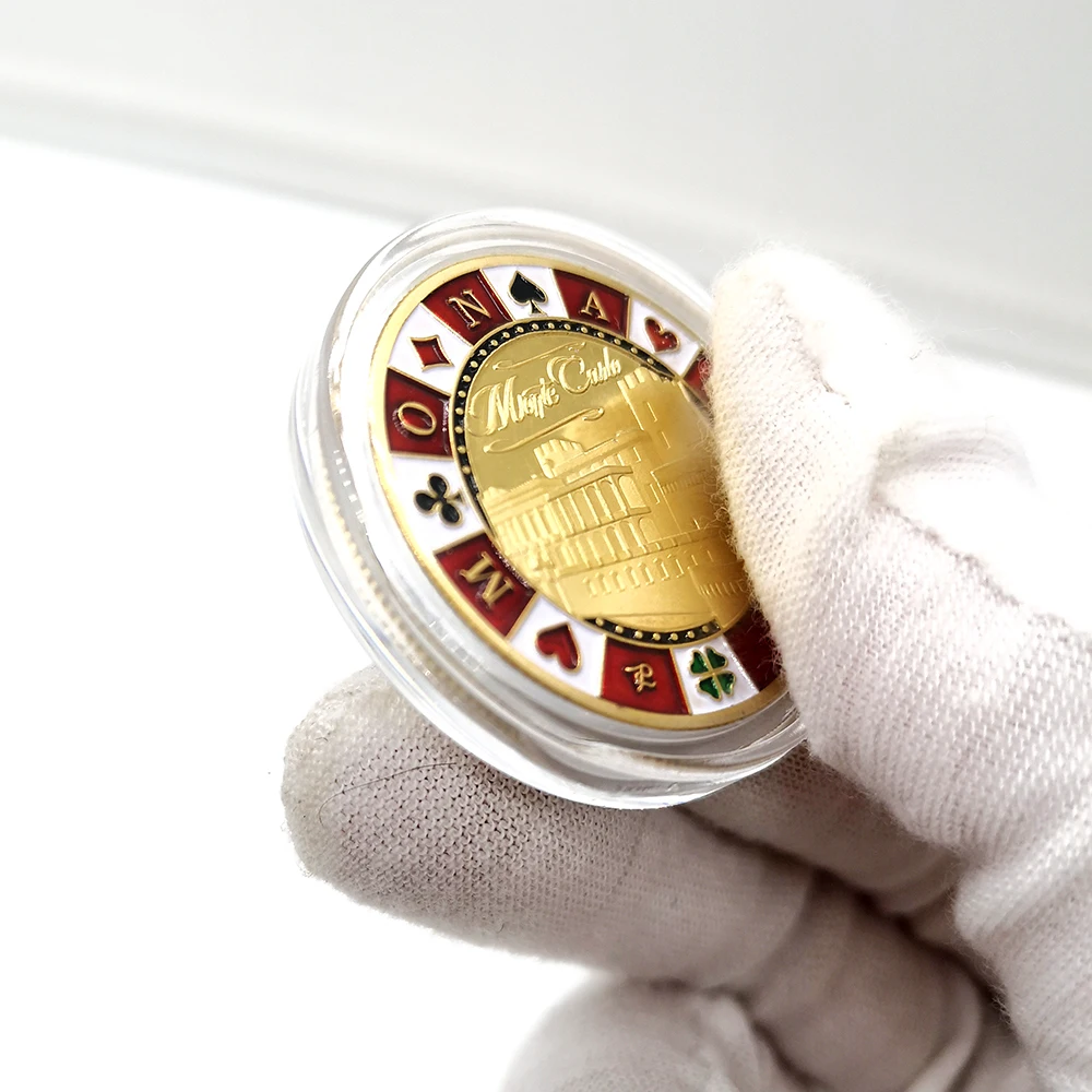 Monaco Poker Chips Монте Карло значок вызов коллекция монет мемориальные сувениры
