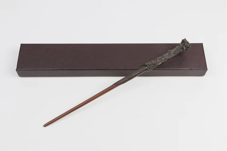 Harry Potter Качественный Металлический сердечник Deluxe COS Har Potter волшебная палочка с коробкой Дамблдор Волдеморт Рон Гермиона луна волшебная палочка бесплатно поезд тик - Цвет: Harry Potter