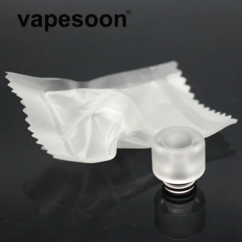 

25pcs White in Clear Acrylic 510 Drip Tip Mouthpie for e-cigarette 510 Thread Atomizer Vaporizer as Melo 3 Mini Tank