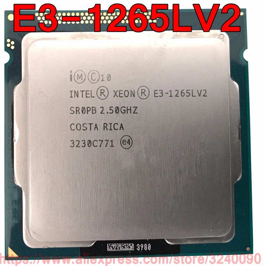 Оригинальный процессор Intel Xeon 2 50 ГГц 8 м E3 1265L V2 четырехъядерный LGA1155 1265LV2