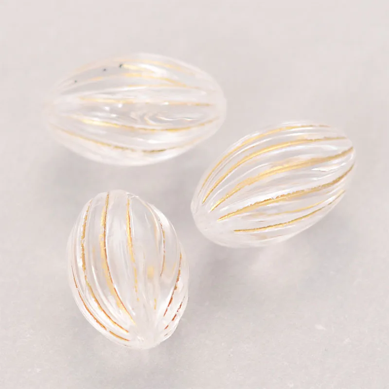Miasol 100 шт. 9x15mm акриловые поворот полоса Овальный Форма прокладки античный дизайн