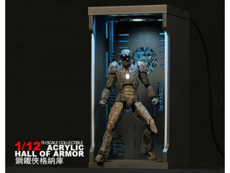 Для коллекционных игрушек-коробка 1/12 Comicave SHF дисплей коробка подходит фигурка железного человека MK45/MK46/MK43/MK42/MK41/MK25/MK1/MK2/MK5/MK3