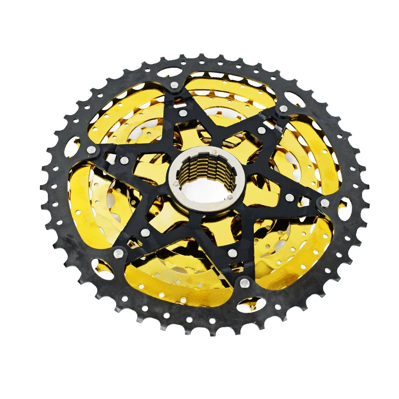 VG Спортивная Сверхлегкая MTB 10 скорость 11-46T кассета велосипедная обгонная муфта Золотая Звездочка cdg 10S горный велосипедный маховик 46T