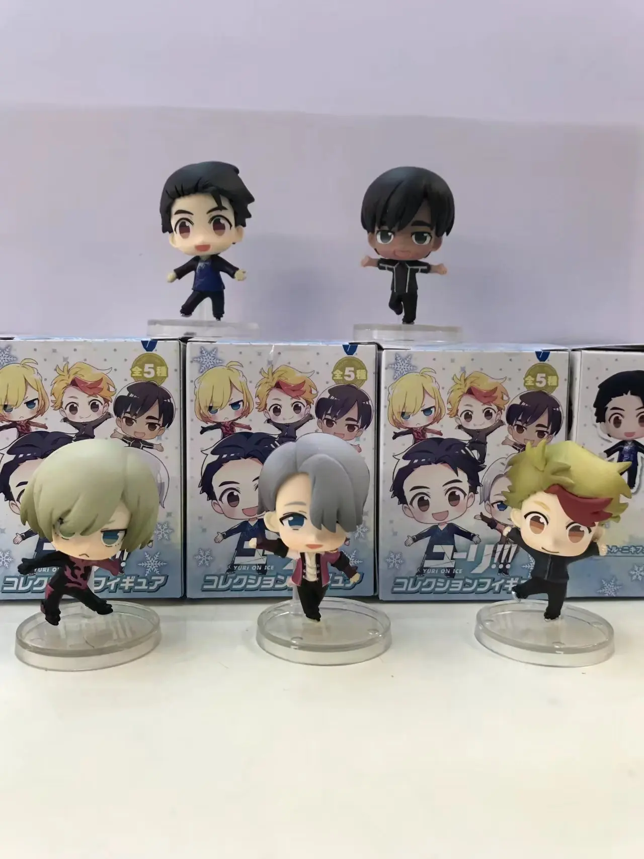 YURI!!! On Ice 6pcs/set Mini Action Figures 1/12 scale painted figure Yuri Katsuki Victor Kenjiro PVC Toys | Игрушки и хобби