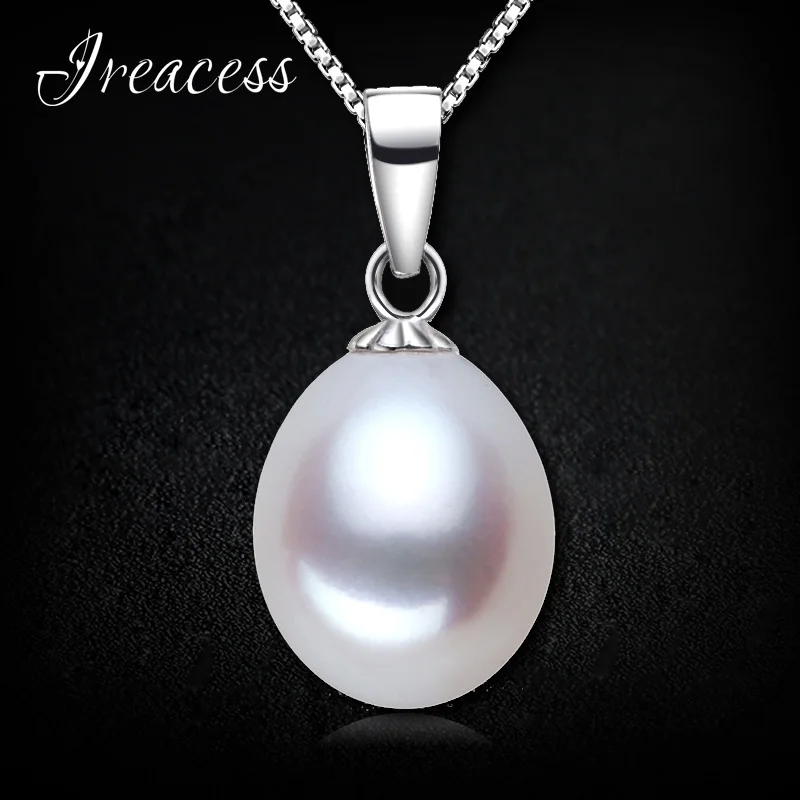 Женское ожерелье из серебра 100% пробы с натуральным жемчугом|necklaces for women|pendant