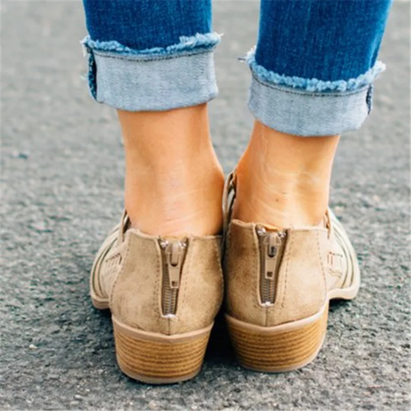 Большие размеры женские ботинки модная обувь ботильоны на платформе и толстом