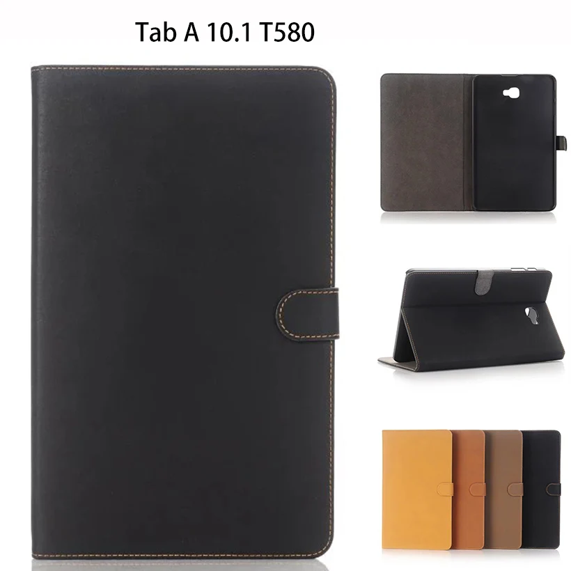Для samsung Galaxy Tab A A6 10,1 T580 T585 SM-T580 T580N чехол принципиально Tablet Роскошь Бизнес искусственная кожа флип Shell