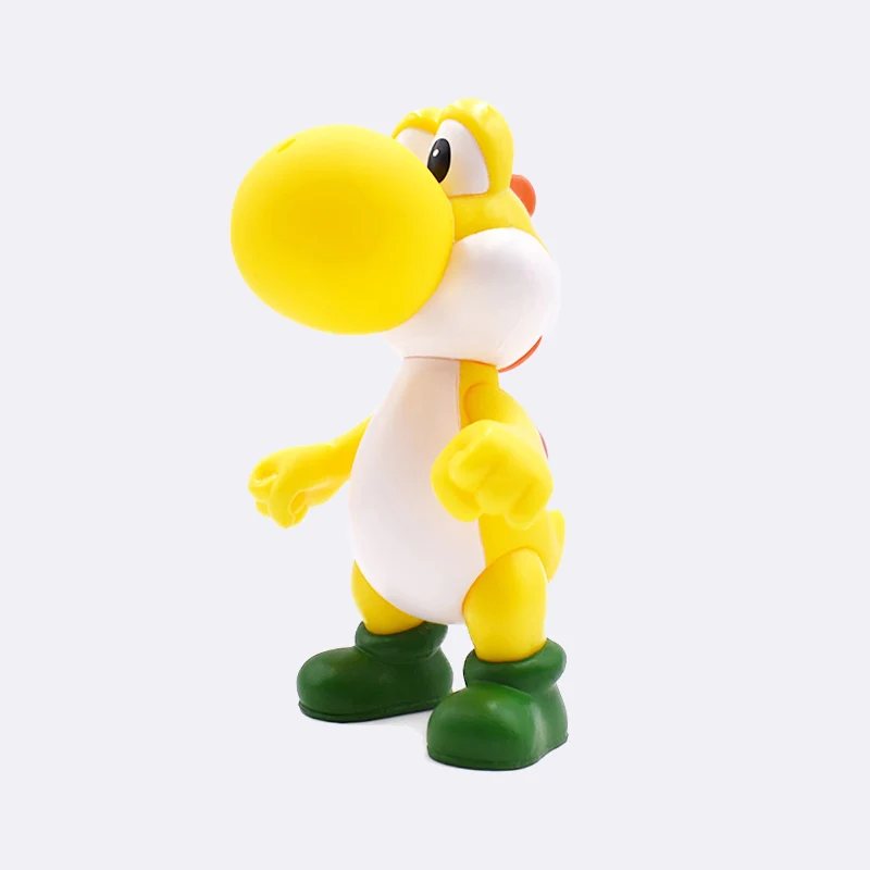 yellow yoshi 13 см Super Mario Bros Bowser Luigi Koopa Йоши Марио уарио производитель Odyssey Donkey Kong Toad ПВХ Фигурки Модели кукол игрушки - Цвет: yellow yoshi