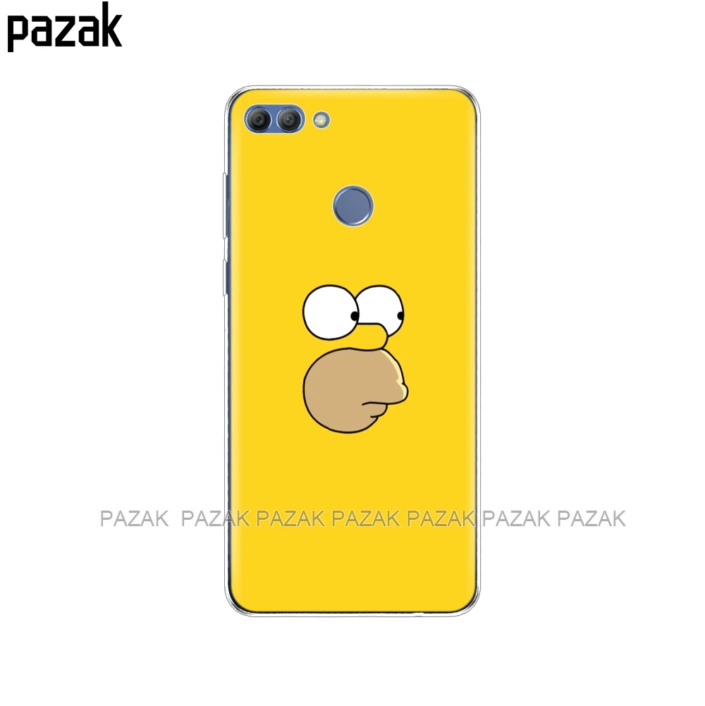 34491 Силиконовый чехол для телефона huawei p smart чехол Enjoy 7S чехол s для Psmart задняя крышка Полный 360 Защитный Мягкий ТПУ чехол Новинка - Цвет: 34491
