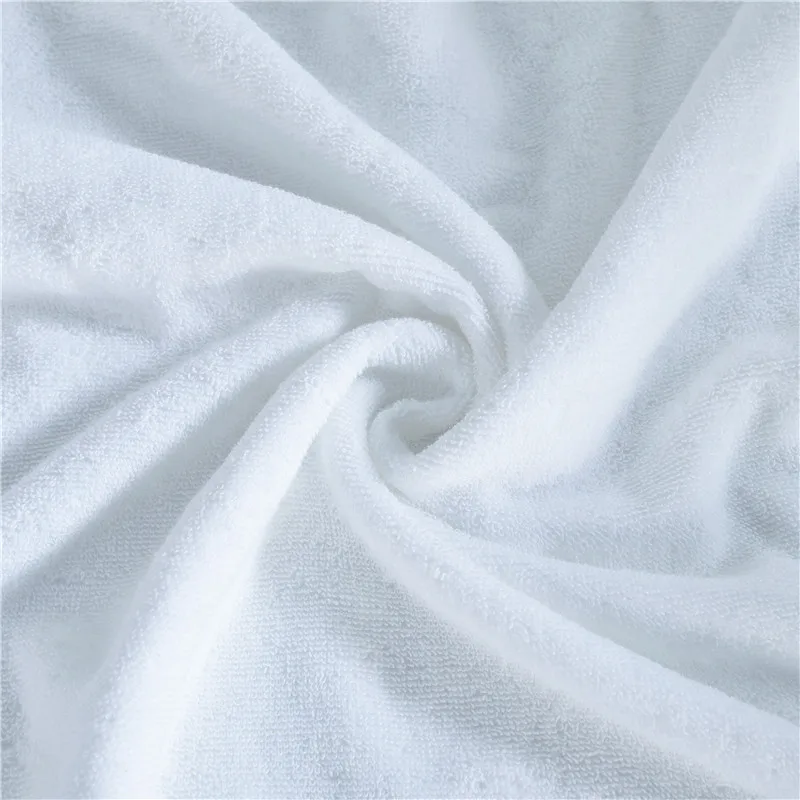 Белое коричневое хлопковое банное полотенце большого размера для отеля салона