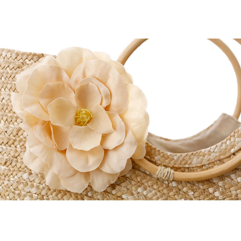 Лето Вещевой Цветок Ручной Работы Вязание Сумка Женская Мода Дизайнер Сумки