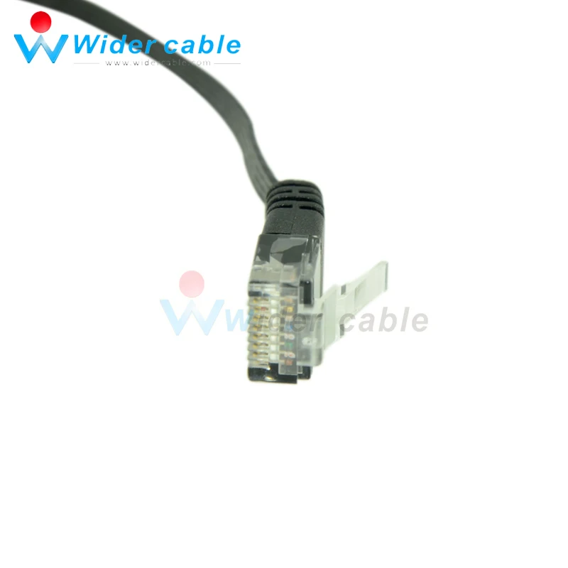 

2ft Passed RoHs High Quality Flat UTP Cable Superspeed CAT6 Ethernet Cable Black Color