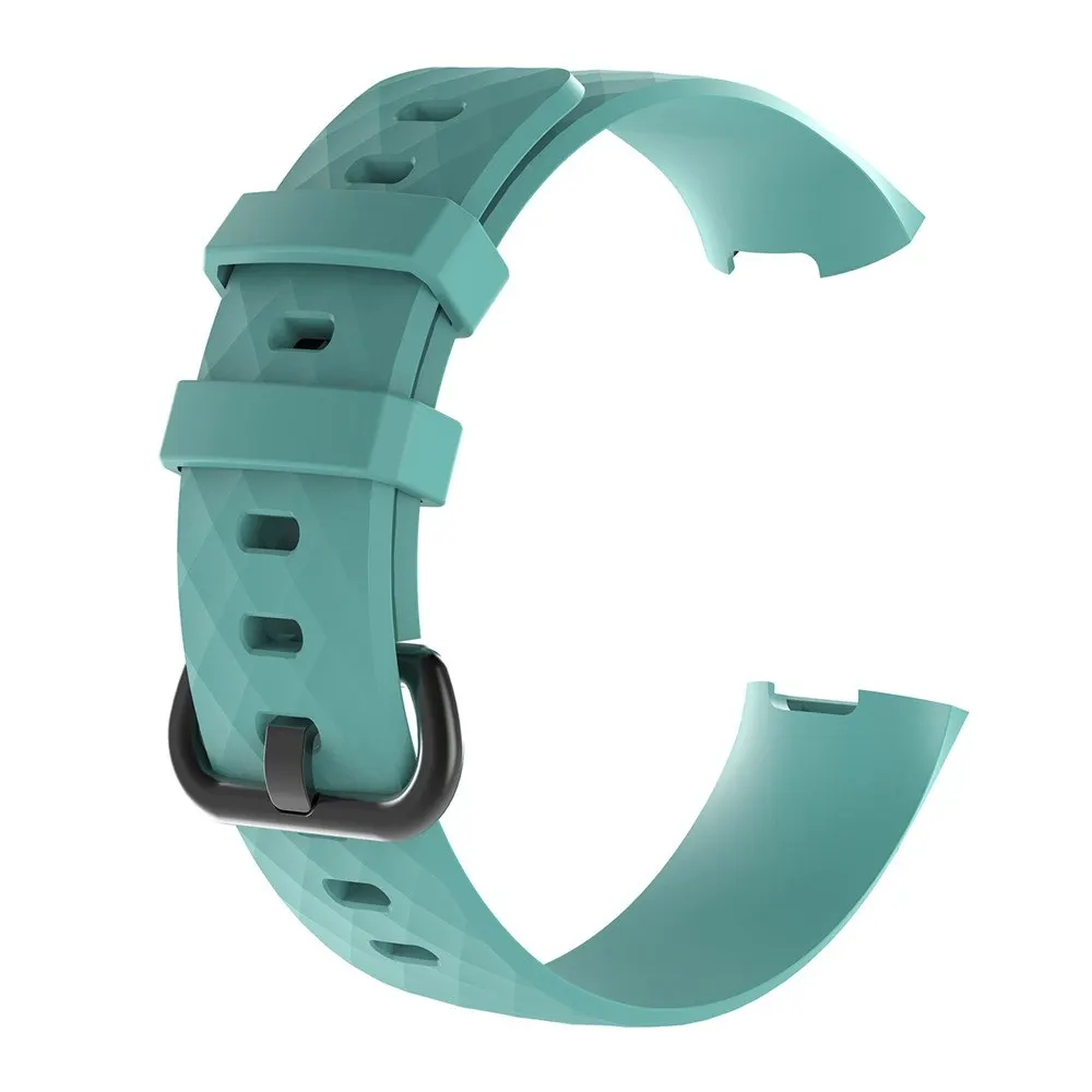 Силиконовый браслет ремешок для Fitbit Charge 3 фитнес-трекер ремешок для часов 13 цветов сменный Браслет ремешок для часов - Цвет: Tiffany Blue