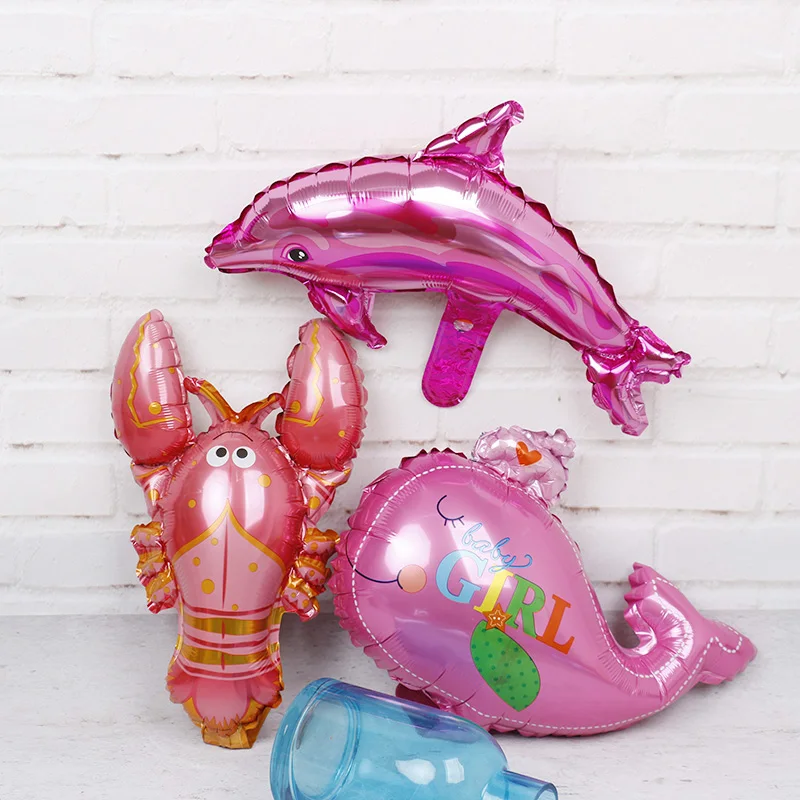 1pc Babyshower foil balloons sea animals happy birthday party decorations kids baby shower boy girl wedding favors and gifts toy|Воздушные