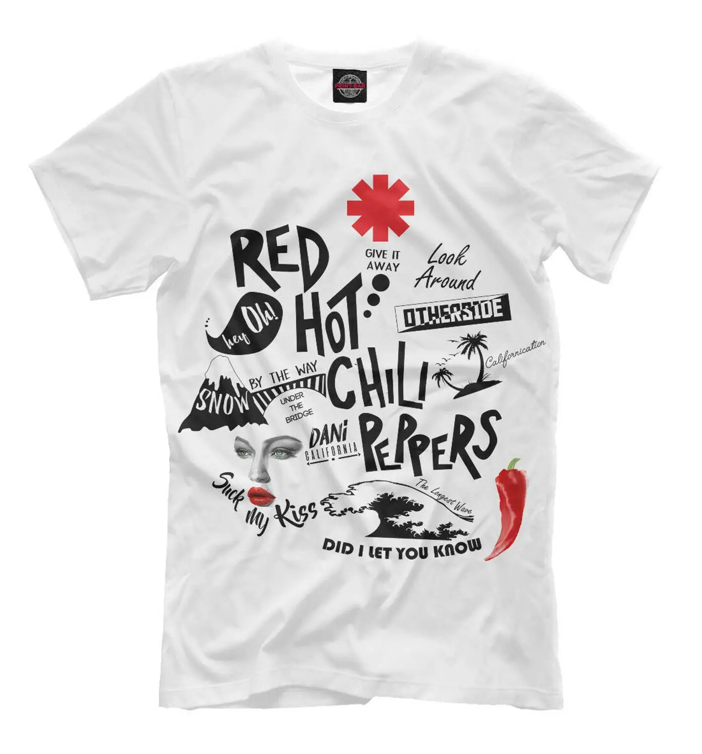 Футболки группы RHCP Red Hot Chili Peppers футболка американская рок группа белого цвета 2019