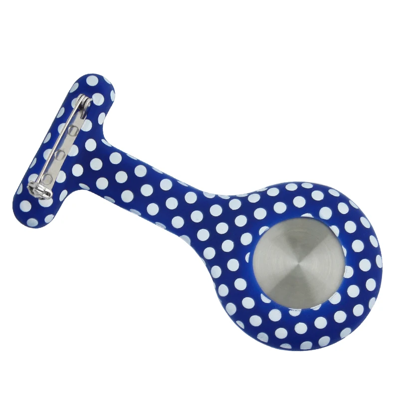 Силиконовые часы для медсестры в белый горошек карманные fob подарок цветные