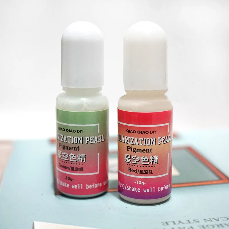 10 г жидкий поляризационный перламутровый пигментный клей ручной работы для