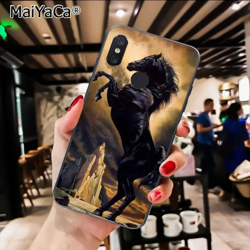 MaiYaCa животное лошадь Новинка чехол для телефона Fundas чехол для Xiaomi Redmi8 4X 6A Redmi Go Redmi5 5Plus Note7 8ProA1 A2Lite